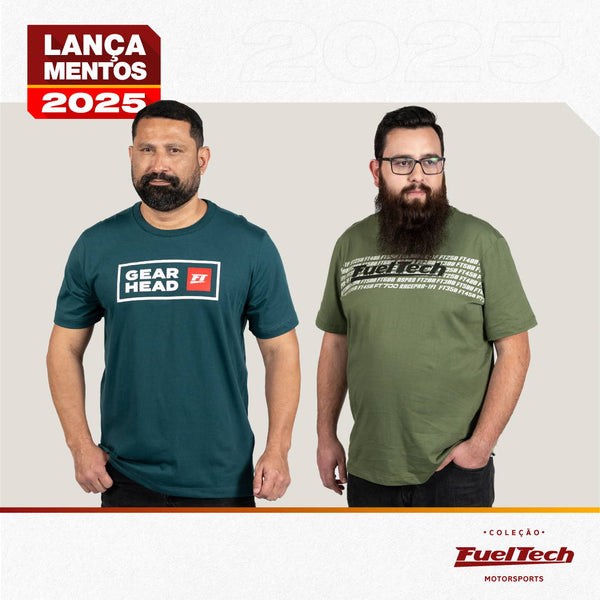 Lançamento: as 2 novas camisetas FuelTech para renovar o seu estilo Gearhead em 2025!