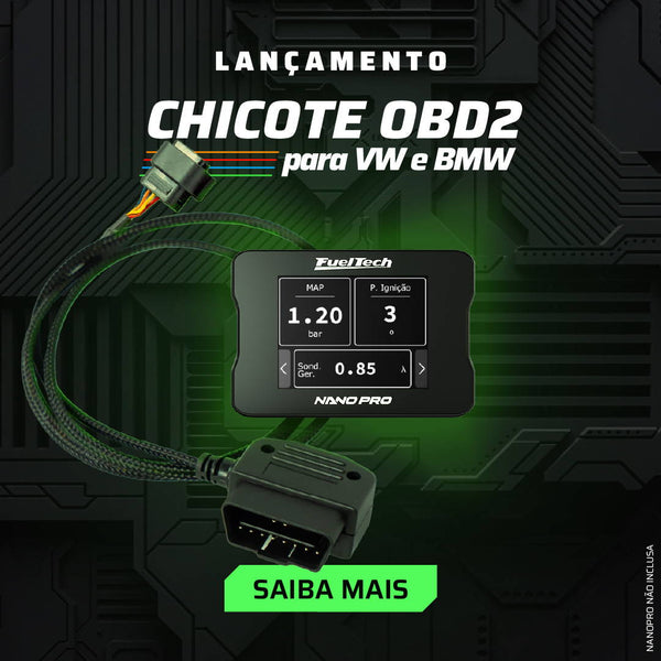 Lançamento! Chicote OBD2 NanoPRO exclusivo para Volkswagen e BMW.